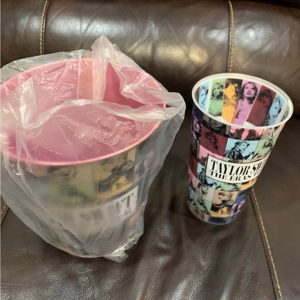Taylor Swift The Eras Tour Tin Bucket and Cup